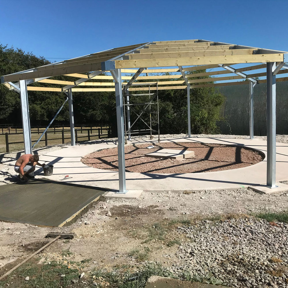 E&D-Groundwork-Plant-Hire-Contractors-Ltd-Horse-Walker-Installation-Chris-Gordon-Racing-Morestead-Winchester-Square-4